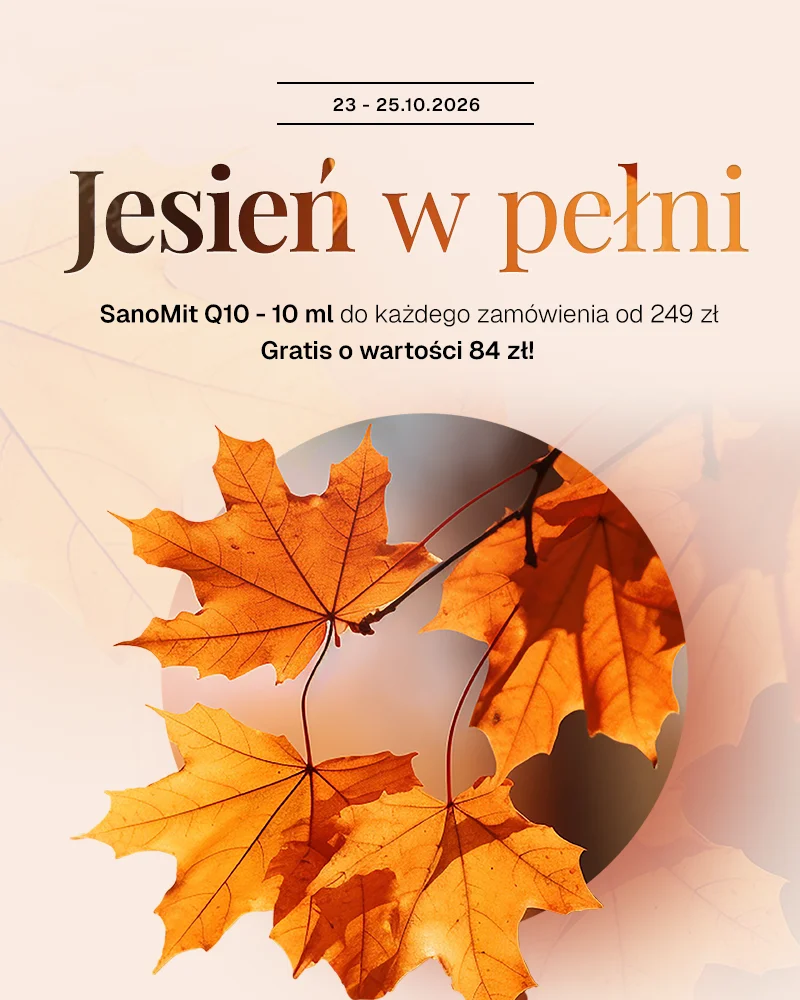 Jesień w pełni - SanoMit Q10 do zakupów od 249 zł gratis