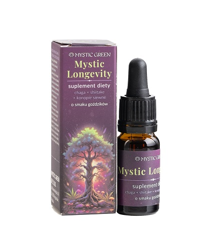 Mystic Longevity olejek konopny i grzyby adaptogenne